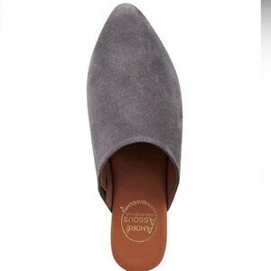 Andre Assous Tiana Featherweights Suede Flat Mules Sz 10